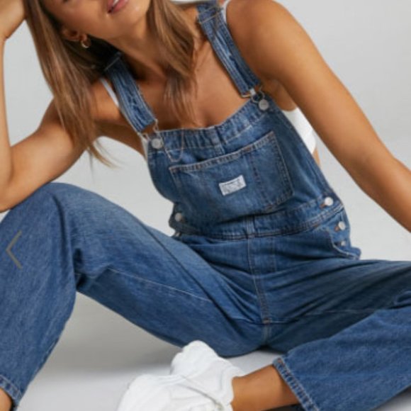 Levi's On Hiatus Vintage Overalls Medium Wash - Picture 6 of 15